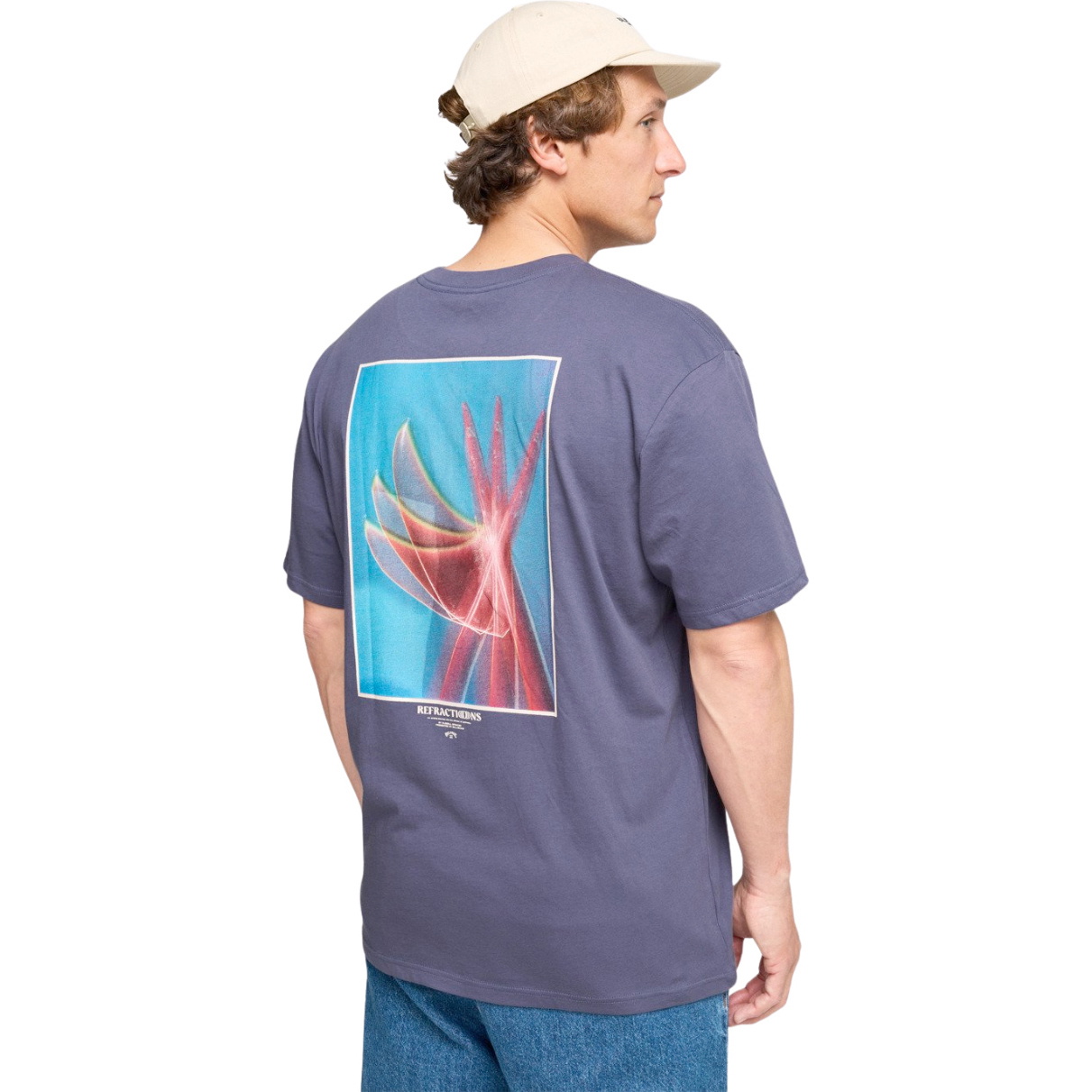 2026 Billabong Mens Flower Premium T-Shirt 24A521620 - Vintage Indigo